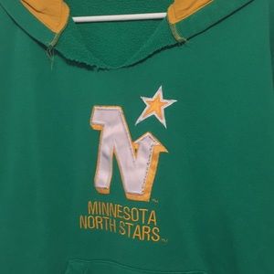 North stars vintage hockey medium hoodie nhl